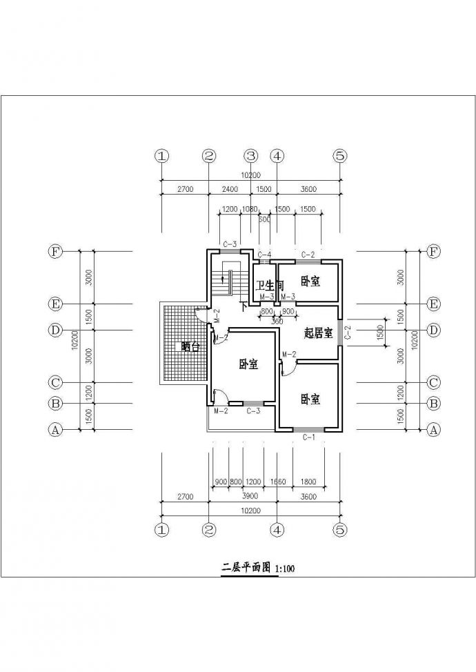 天津市和平村某165平米双层砖混农村住宅楼建筑设计CAD图纸_图1