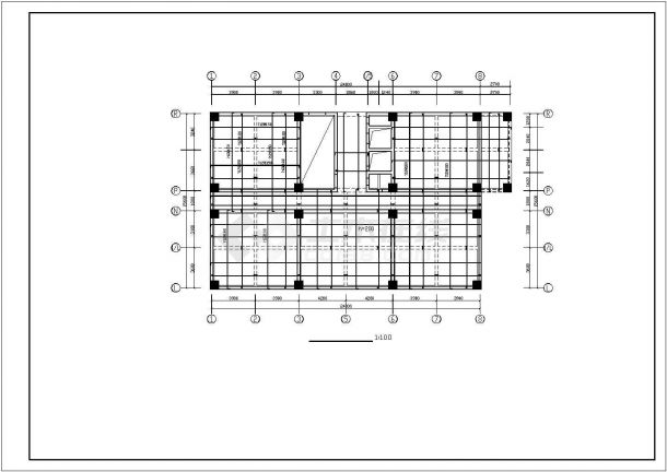 汶川市某大型连锁酒店详细结构设计CAD图纸-图一