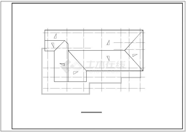 某茶楼建筑设计施工cad图纸-图一