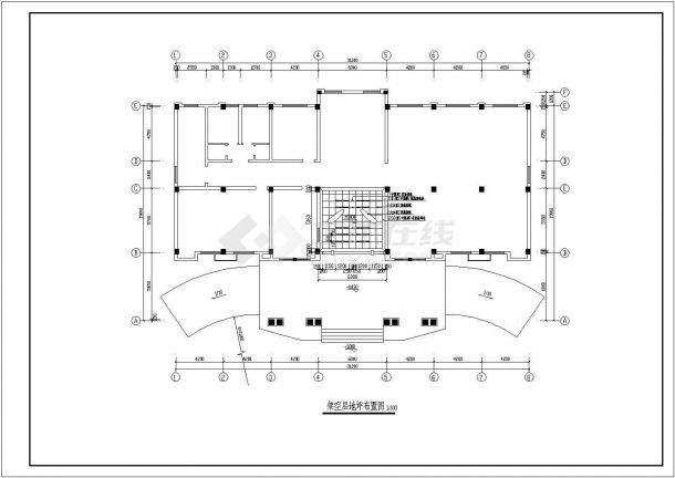 【苏州】某大学多层教师办公楼全套装修施工设计cad图-图二