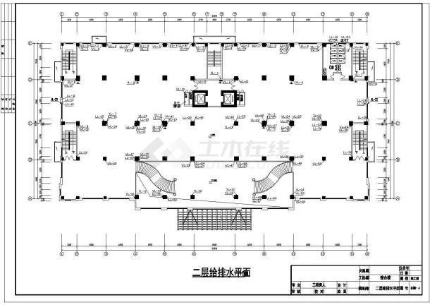 某地长63米 宽32米 -1+13层商场单身公寓楼水施工图-图一