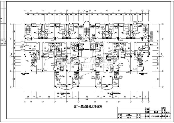 某地长63米 宽32米 -1+13层商场单身公寓楼水施工图-图二