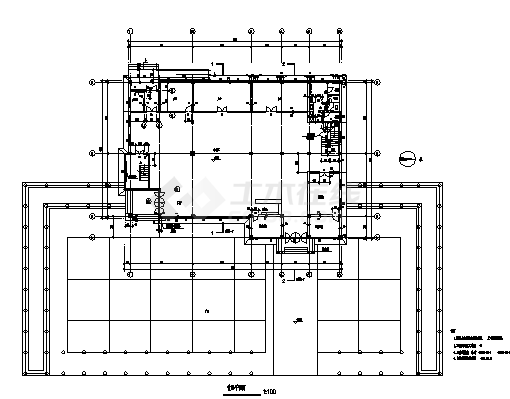 会所设计_某二层欧式风格会所建筑施工cad图纸-图二