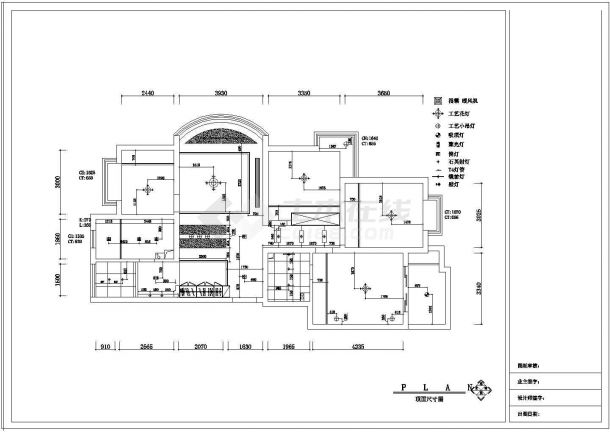 超现代风格三室二厅装修施工图（含效果）-图二