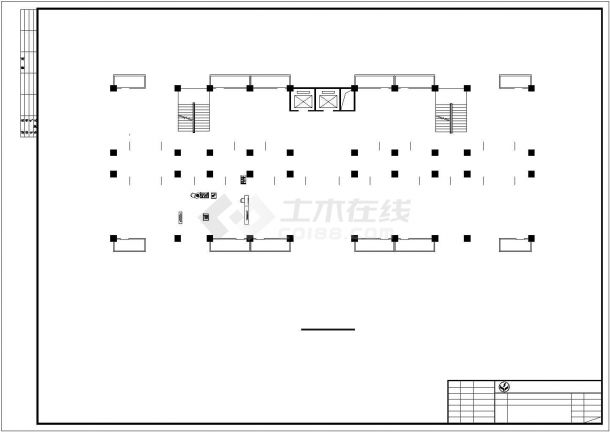 西安市某7300平米9层连锁大酒店全套建筑设计CAD图纸-图一