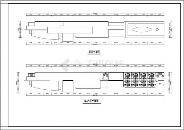临街商场方案建筑施工设计图纸-图二