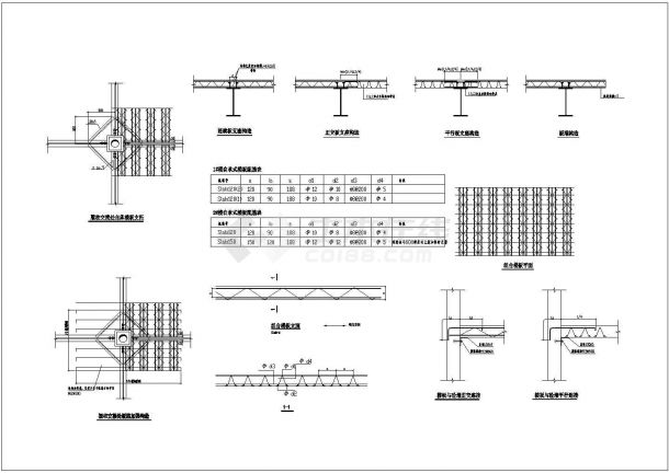 某电子厂钢筋桁架楼承板构造厂房全套设计CAD图纸-图一