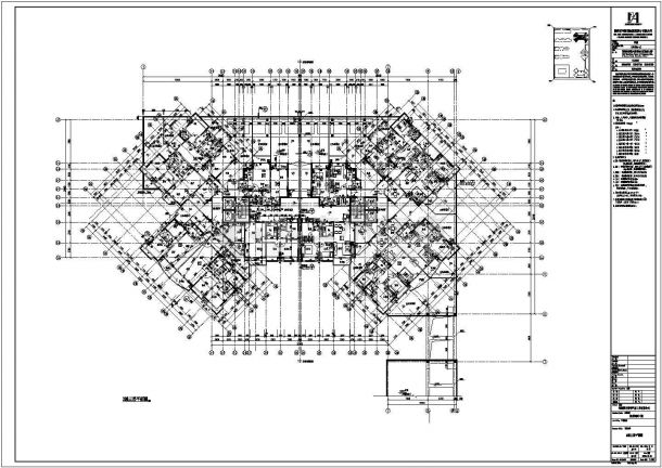 信阳市光坪南路某社区18层框架结构住宅楼全套建筑设计CAD图纸-图二