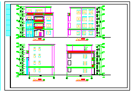 四层独栋别墅建筑cad设计施工图纸-图二