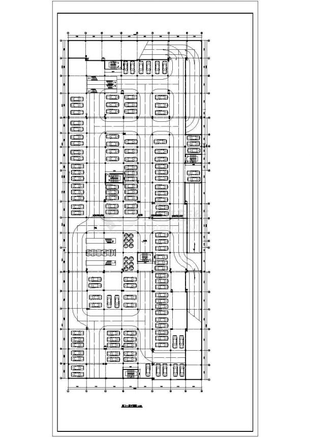 某商场建筑施工图（附带地下二层停车场）-图二
