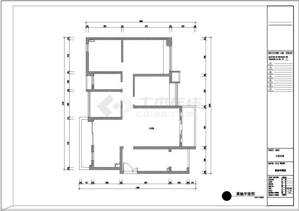 现代风格的住宅装修施工图（含效果图）-图二