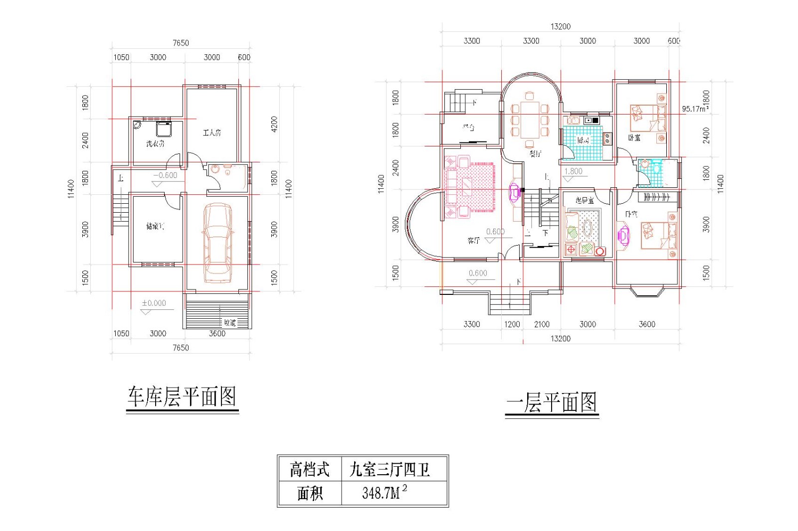 宁波别墅户型设计建筑方案全套施工cad图