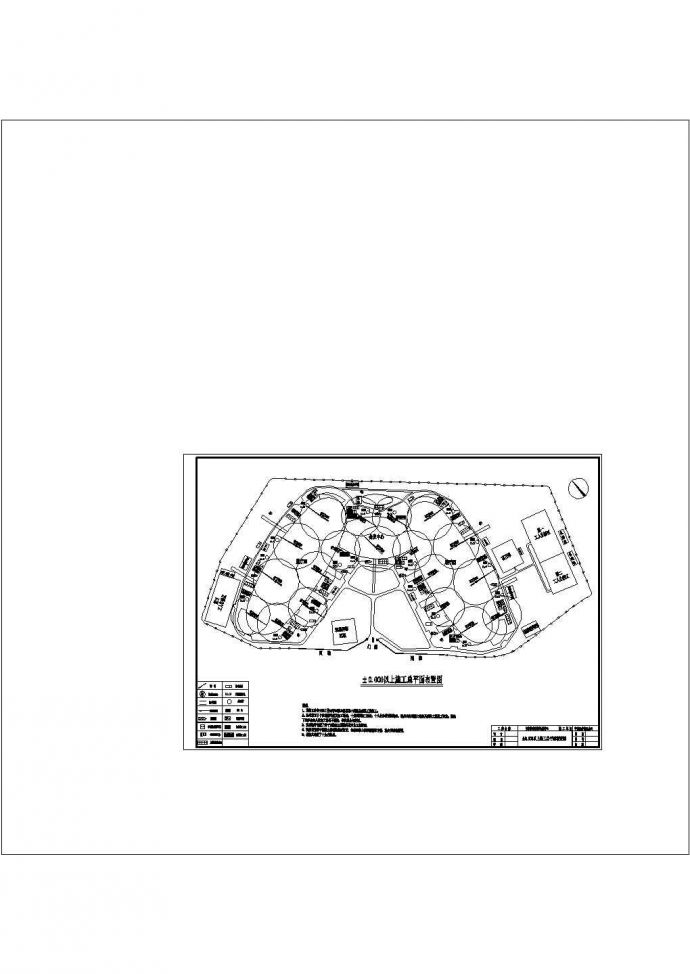 福州海峡会展中心基础总平面布置图CAD_图1