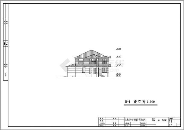 莆田居民住宅现代房型详细建筑施工图-图二