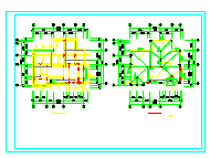 B102型别墅建筑结构设计CAD图-图二