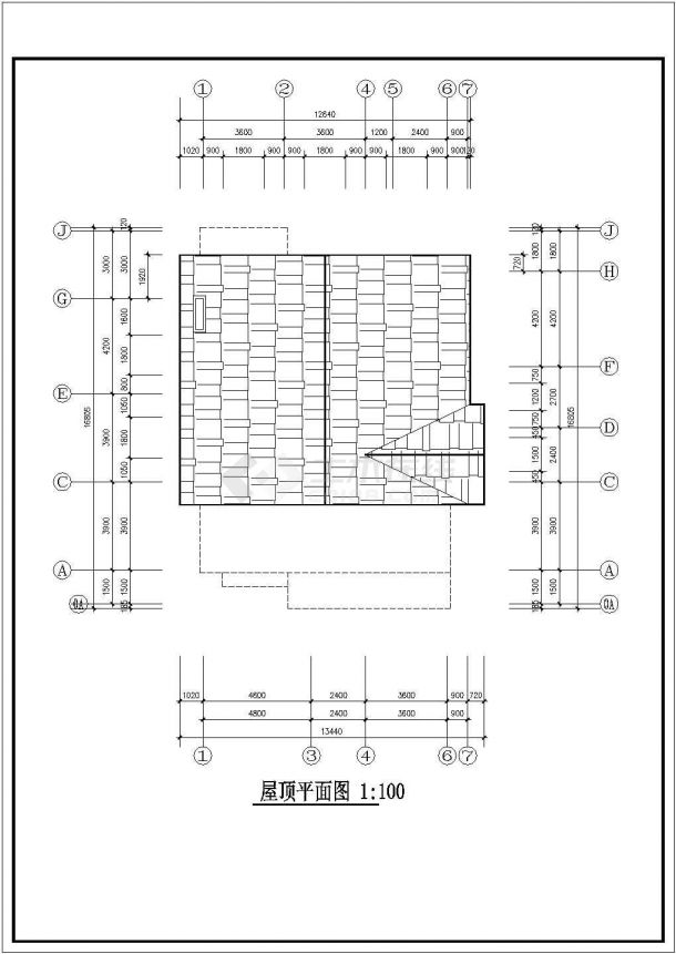 漳州某农村住宅建筑全套施工cad图-图二