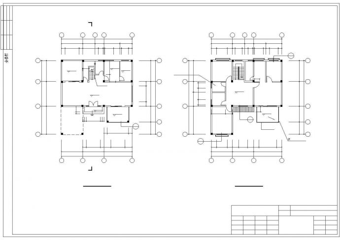 扬州市广陵区佛坪村某2层砖混结构单体小型别墅全套建筑设计CAD图纸_图1