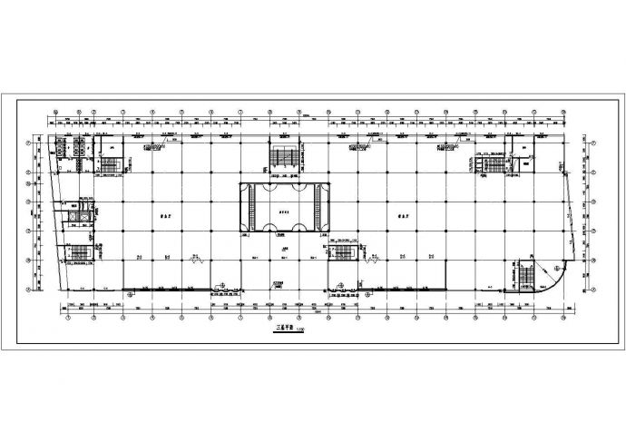 商场设计施工设计cad图，共6张_图1