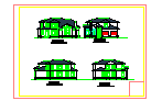 两层别墅cad建筑方案施工图-图一