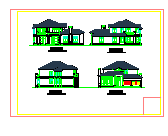 某二层别墅建筑设计施工cad图纸_图1