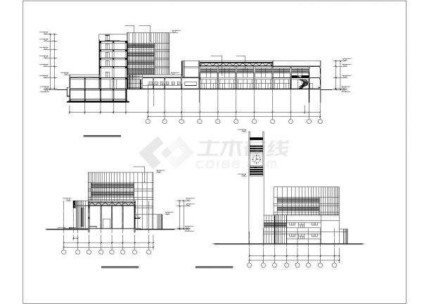 某地区五层长途汽车客运站建筑设计图-图二