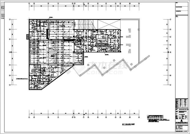 天津居民住宅地下室喷洒系统CAD水电气设计完整图-图二