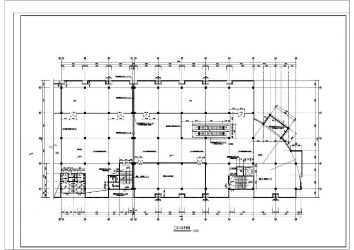四层大型商场建筑CAD施工图_图1