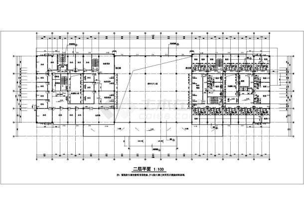 某地区三层长途汽车客运站建筑设计图-图一