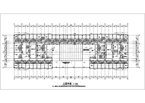 某地区三层长途汽车客运站建筑设计图-图二