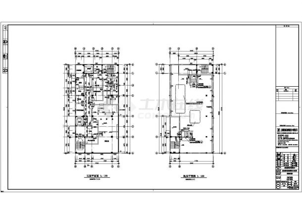 娄底医院住院楼房CAD水电气设计完整图-图二