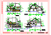 杭州绿城独立山地别墅建筑设计施工图