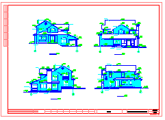 两层别墅全套建筑方案施工图纸-图二