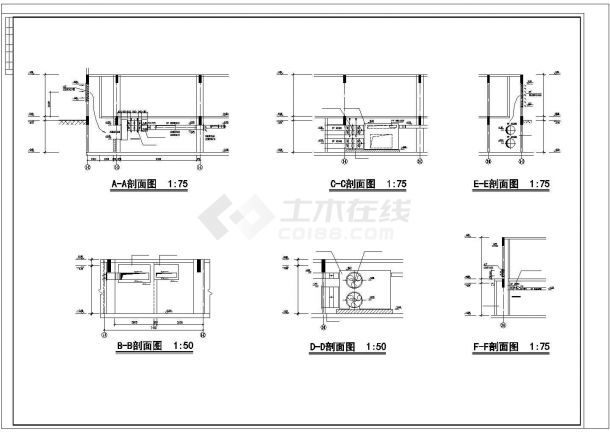 杭州某地下汽车库详细设计cad通风图(含设计说明、主要设备及材料表)-图二