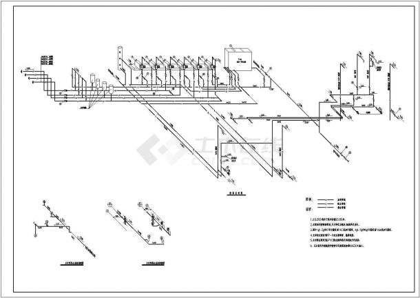 某给水厂多层加药间全套施工设计cad详图(含计量泵机座平面图)-图一