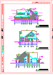 某两层别墅cad建筑设计施工图纸