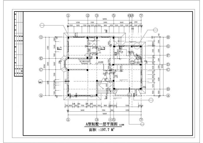 常州市横山桥镇某308平米2层框架结构乡村别墅全套建筑设计CAD图纸_图1