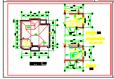 小别墅建筑cad设计施工图（带效果图）-图二