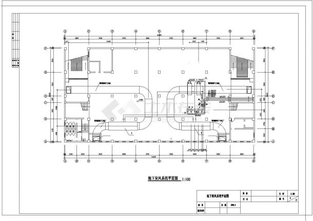 中型商场中心建筑中央空调工程系统设计施工图-图一
