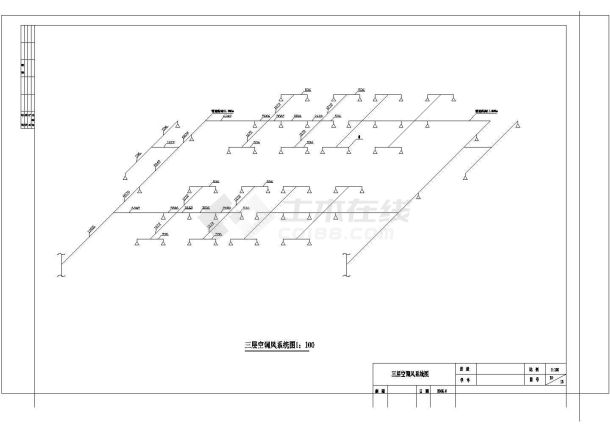 中型商场中心建筑中央空调工程系统设计施工图-图二