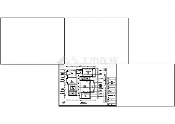 满庭芳中式风格住宅装修施工图-图二