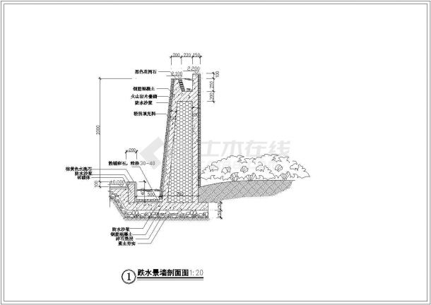 某小区环境景观总规划详细设计施工方案CAD图纸-图二