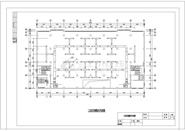 四层小型商场空调系统设计施工图（水冷活塞式冷水机组）-图二