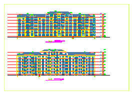 某多层别墅E型建筑设计CAD施工图