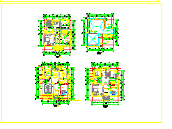 某地区三层乡村别墅建筑设计cad施工图纸_图1
