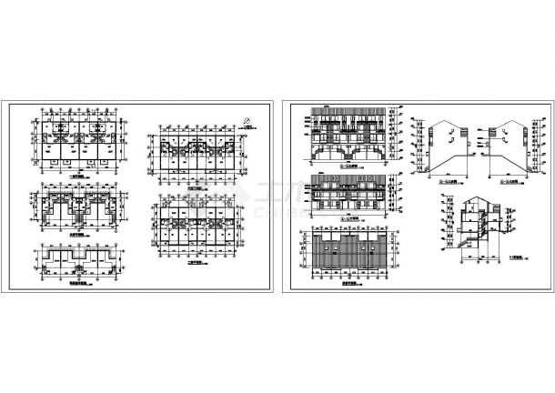 某地区多层商业建筑完整户型设计完整施工CAD图纸-图一