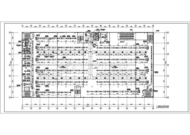 某小型商场超市建筑空调及通风系统设计施工图-图一