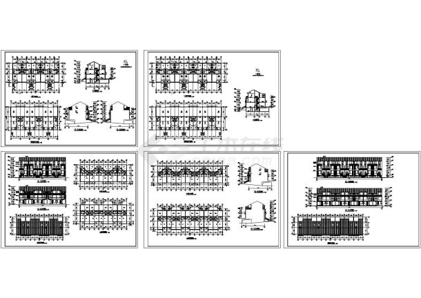 某地区多层商业建筑完整户型设计施工CAD图纸-图一