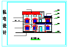 某别墅建筑建筑设计CAD平面图-图一