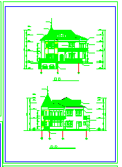 某别墅建筑设计CAD图纸_图1