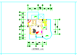 某三层别墅建筑设计CAD图纸-图一